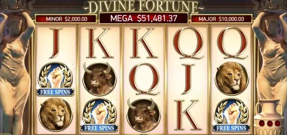 Divine Fortuneのフリースピン