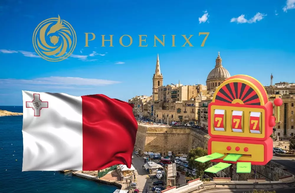 Phoenix7ロゴとマルタ国旗のバナー