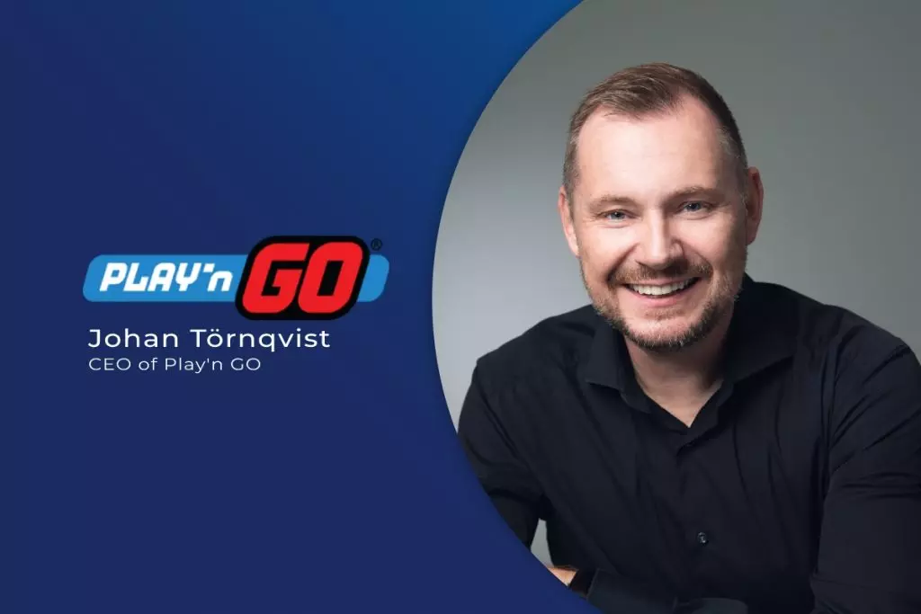 Play'n GO CEO Johan Törnqvist氏とのバナー